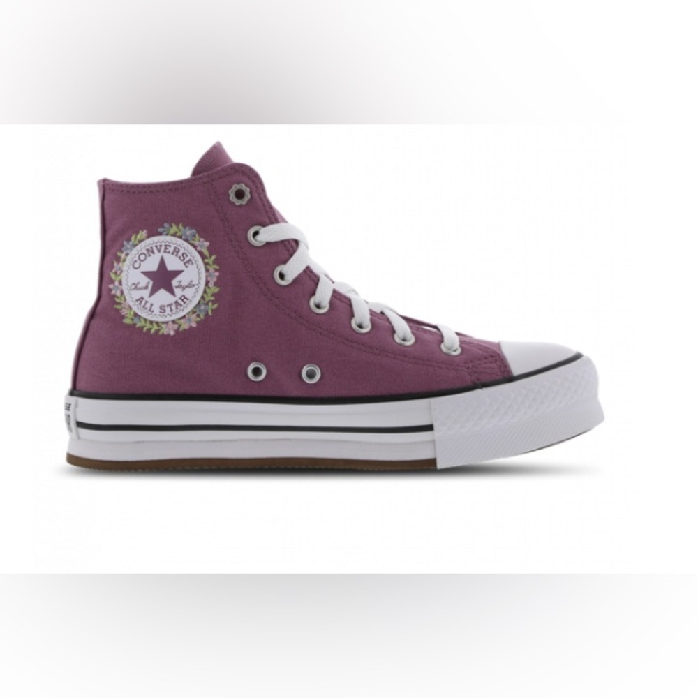Chuck Taylor All Star EVA Lift Platform Embroidered Florals SIZE 2Y